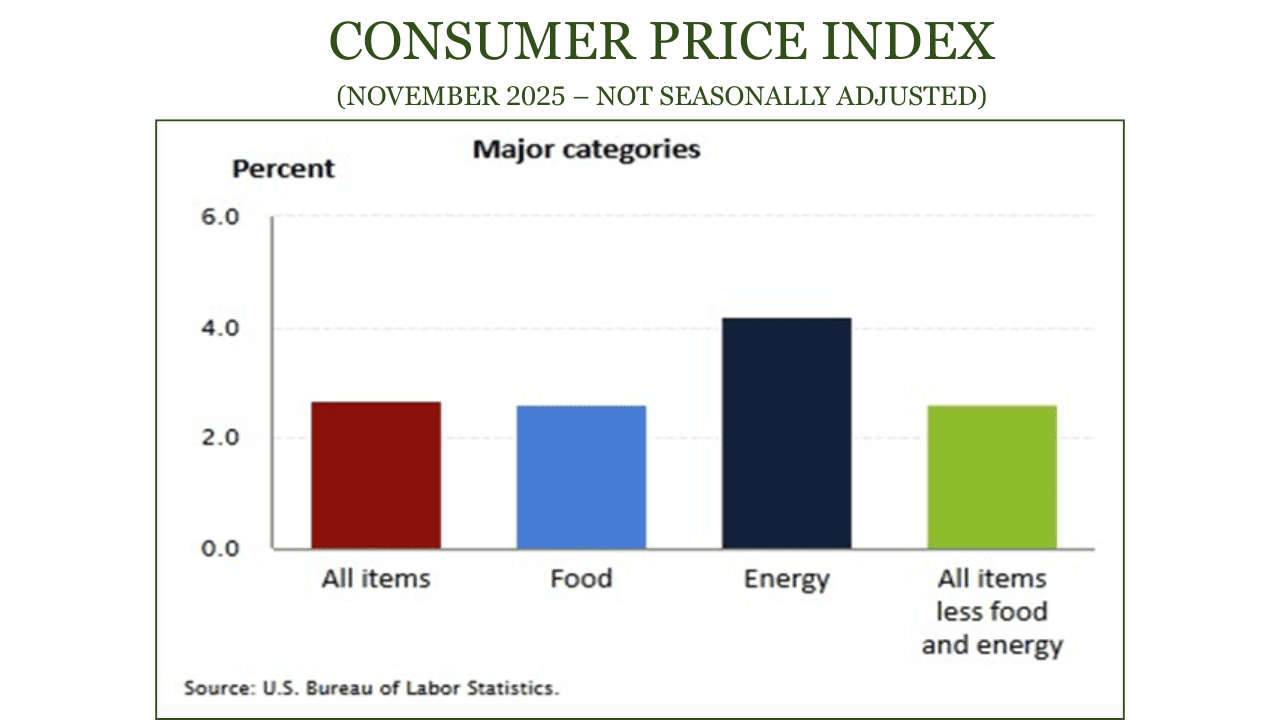 Consumer Price Index -November 2025 – Not Seasonally Adjusted